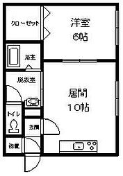 トルテ 1LDKの間取図画像