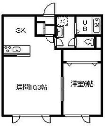 間取図画像 1LDK
