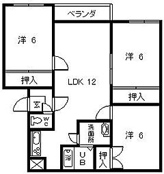 間取図画像 3LDK