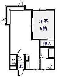 セルバ3・8 1LDKの間取図画像