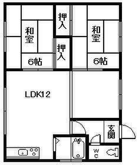 北進ハイツ 202｜北海道旭川市北門町16丁目(賃貸アパート2LDK・2階・53.87㎡)の写真 その2