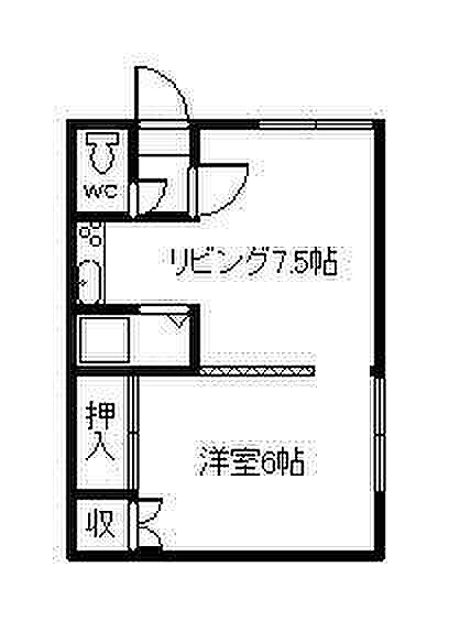 旭町113ハイツ B201｜北海道旭川市旭町一条13丁目(賃貸アパート1DK・2階・28.35㎡)の写真 その2