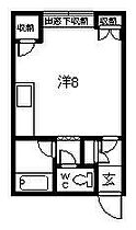 エミール旭町 206 ｜ 北海道旭川市旭町一条10丁目（賃貸アパート1R・2階・21.60㎡） その2