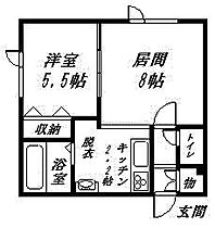 ピースフルII 203 ｜ 北海道旭川市緑町13丁目（賃貸アパート1LDK・2階・35.15㎡） その2