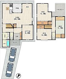 瀬川１丁目 4LDKの間取り