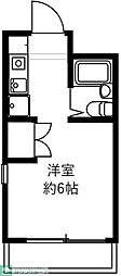 パラシオン町田 ワンルームの間取図画像