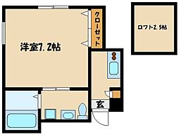 リバティNEXT-KT 1Kの間取図画像