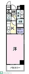 サリータ・ソプラ 1Kの間取図画像