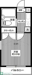 プレザンメゾン町田 1Kの間取図画像