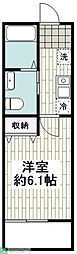ラ・カンパネラ中央林間 1Kの間取図画像