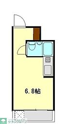 パルシティ ワンルームの間取図画像