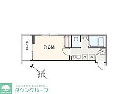 大和市柳橋5丁目アパート 1Kの間取図画像