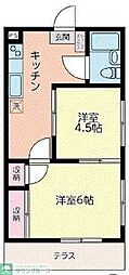アーク桜ヶ丘 2Kの間取図画像