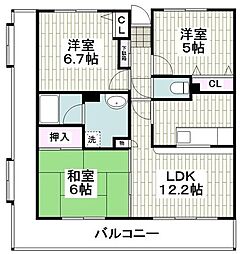 エターナル・サンライズ 3LDKの間取図画像