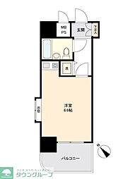 ライオンズステーションプラザ南林間 1Kの間取図画像