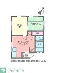 エムティハイツ 2DKの間取図画像