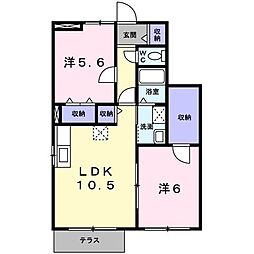 間取図画像 2LDK