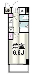 フェニックス新横濱エオール 1Kの間取図画像