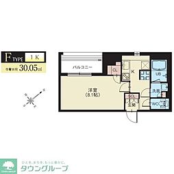 Splendide新横浜 1Kの間取図画像