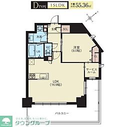 Splendide新横浜 1SLDKの間取図画像