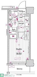 ガーラ・ステーション東神奈川 1Kの間取図画像