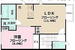アザレ 1LDKの間取図画像
