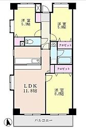 グレース代官4 3LDKの間取図画像