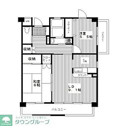 リヴァージュユイット神奈川 2LDKの間取図画像