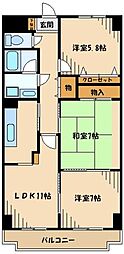 グランドヒル高橋 3LDKの間取図画像