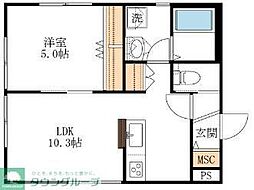 LaCitta 1LDKの間取図画像