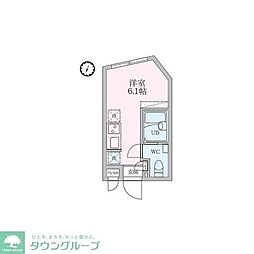GRANDE板橋本町 ワンルームの間取図画像