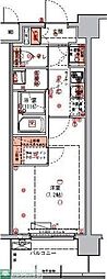 ハーモニーレジデンス東京アーバンスクエア#002 1Kの間取図画像
