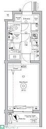 dips成増 1Kの間取図画像