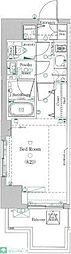 DIPS小竹向原 1Kの間取図画像
