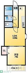 ウインベル巣鴨 1LDKの間取図画像