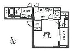PineCourt 1Kの間取図画像