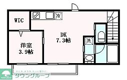 ベルクオーレ巣鴨 1DKの間取図画像