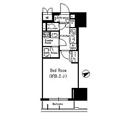 COMFORIA要町 1Kの間取図画像
