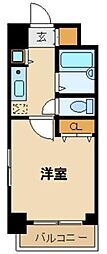 スカイコート神楽坂第2 1Kの間取図画像