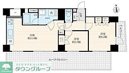 シーアイマンション立教前 2LDKの間取図画像