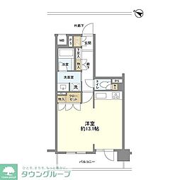 藤和シティホームズ文京音羽 1DKの間取図画像