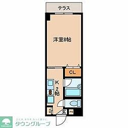 K・G・H小石川ガーデンハウス 1Kの間取図画像
