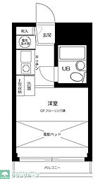 ピアレス上池袋 1Kの間取図画像