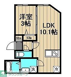 タスキsmart春日 1LDKの間取図画像