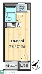 シャルマン文京千駄木 ワンルームの間取図画像