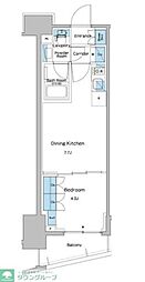 ルフォンプログレ志村坂上 1DKの間取図画像