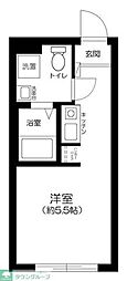 荒川区荒川5丁目マンション ワンルームの間取図画像