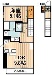 サテラ 1LDKの間取図画像