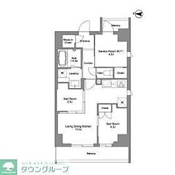 東京メトロ日比谷線 三ノ輪駅 徒歩8分の賃貸マンション 10階3LDKの間取り