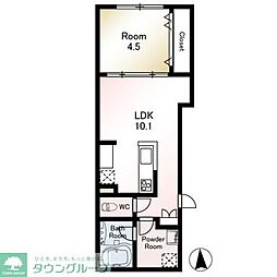 Ｍ’ｓ　ＬＡＢＥＬ　西日暮里 3階1LDKの間取り